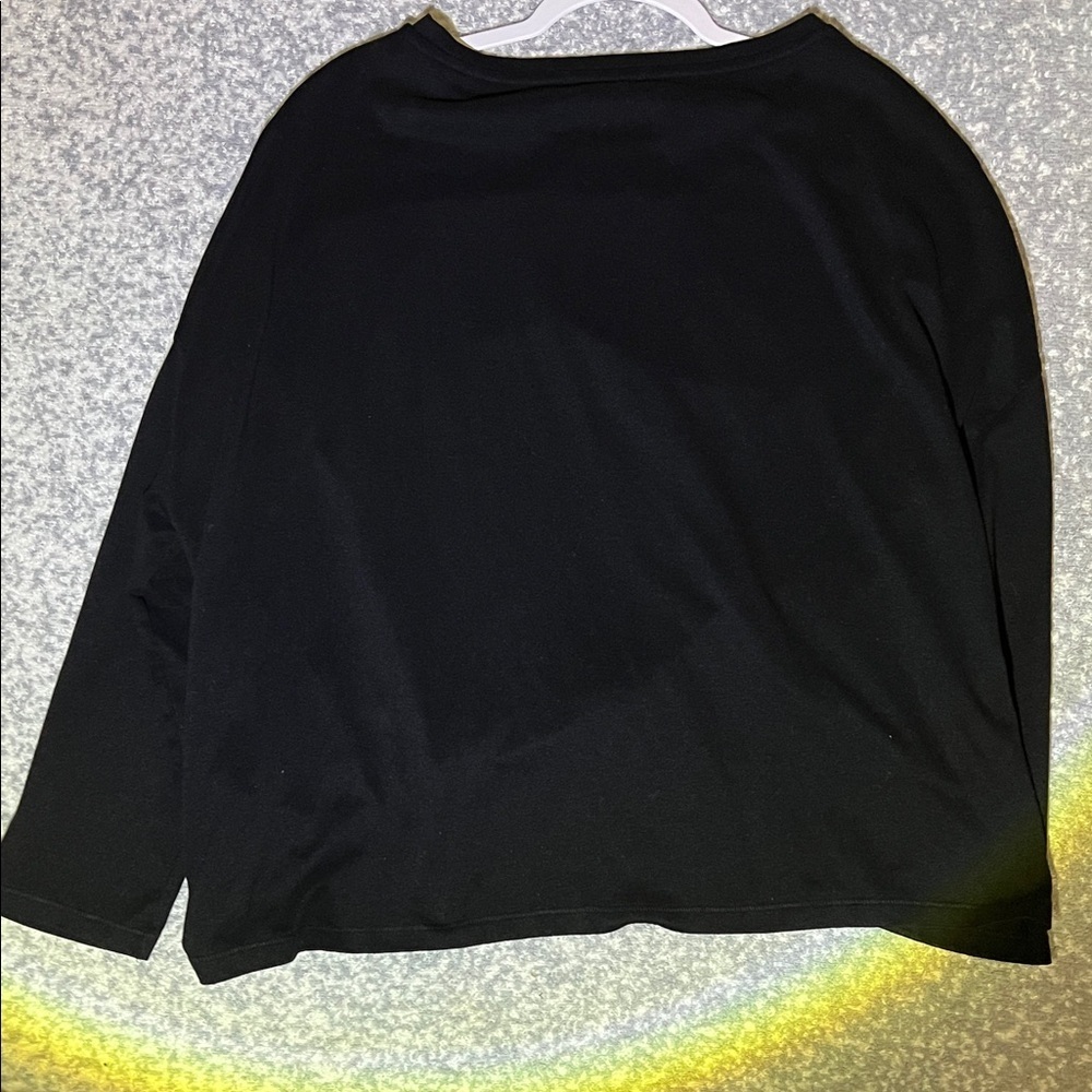 All Saints Black Long Sleeve Top with Knot Detail - Picture 9 of 12